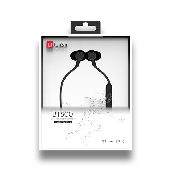 UiiSii BT800J Bluetooth Magnetic Neckband Sports Headphones-Uiisii