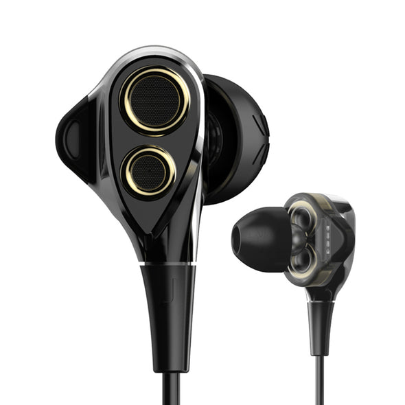 BA-T8 Dual Dynamic Drivers Earphones