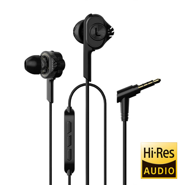 UiiSii BA-T6 Noise-isolating Black Earphones