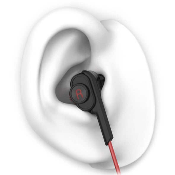 UiiSii BA-T6 Dual Driver Red Headphones 