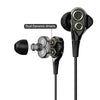 UiiSii BA-T8 wired black headphones with Microphone