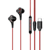 UiiSii C8 usb type-c port red earphones